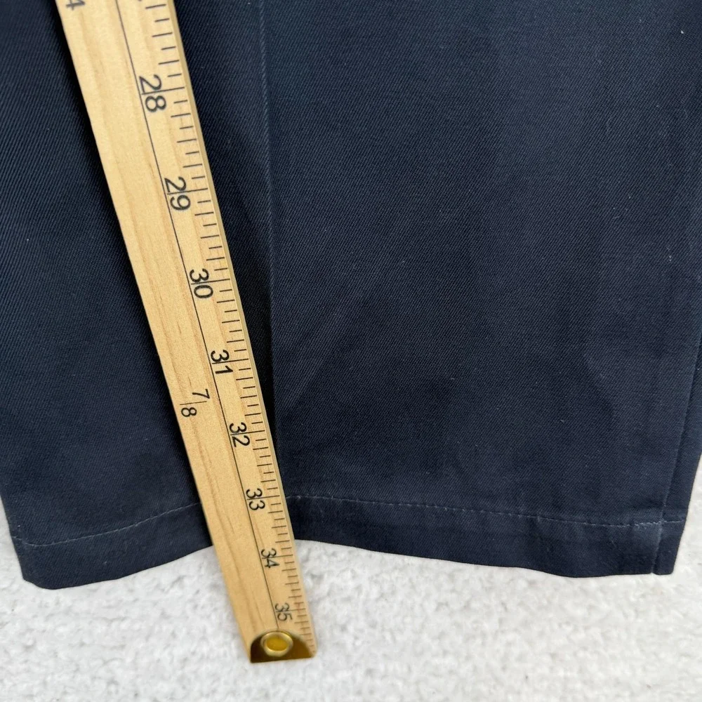 Dockers Signature Khaki Pants Mens 34x34 Navy Blue Classic Fit 408510007